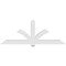 Ekena Millwork Redmond Architectural Grade PVC Gable Bracket, 96"W x 36"H x 6"D x 6"F, 9/12 Pitch GBP096X36X0606RED00 - alternate 3